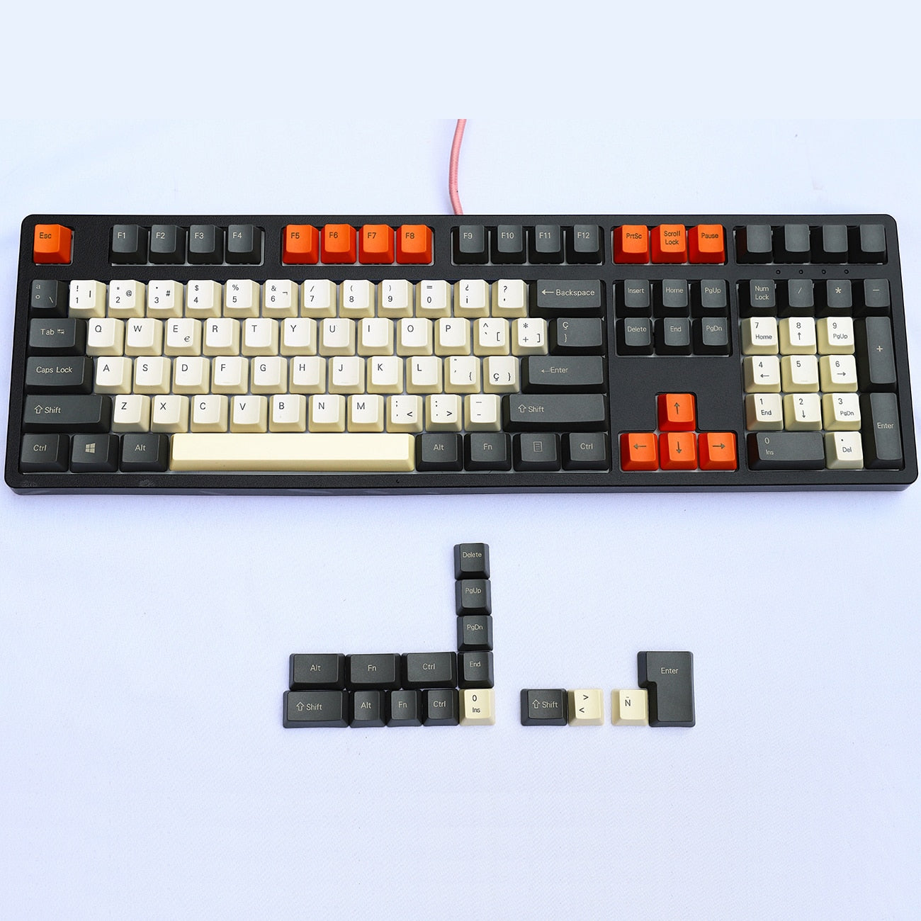 77/87/124 Key ISO-ES PBT OEM Profile Keycap Set