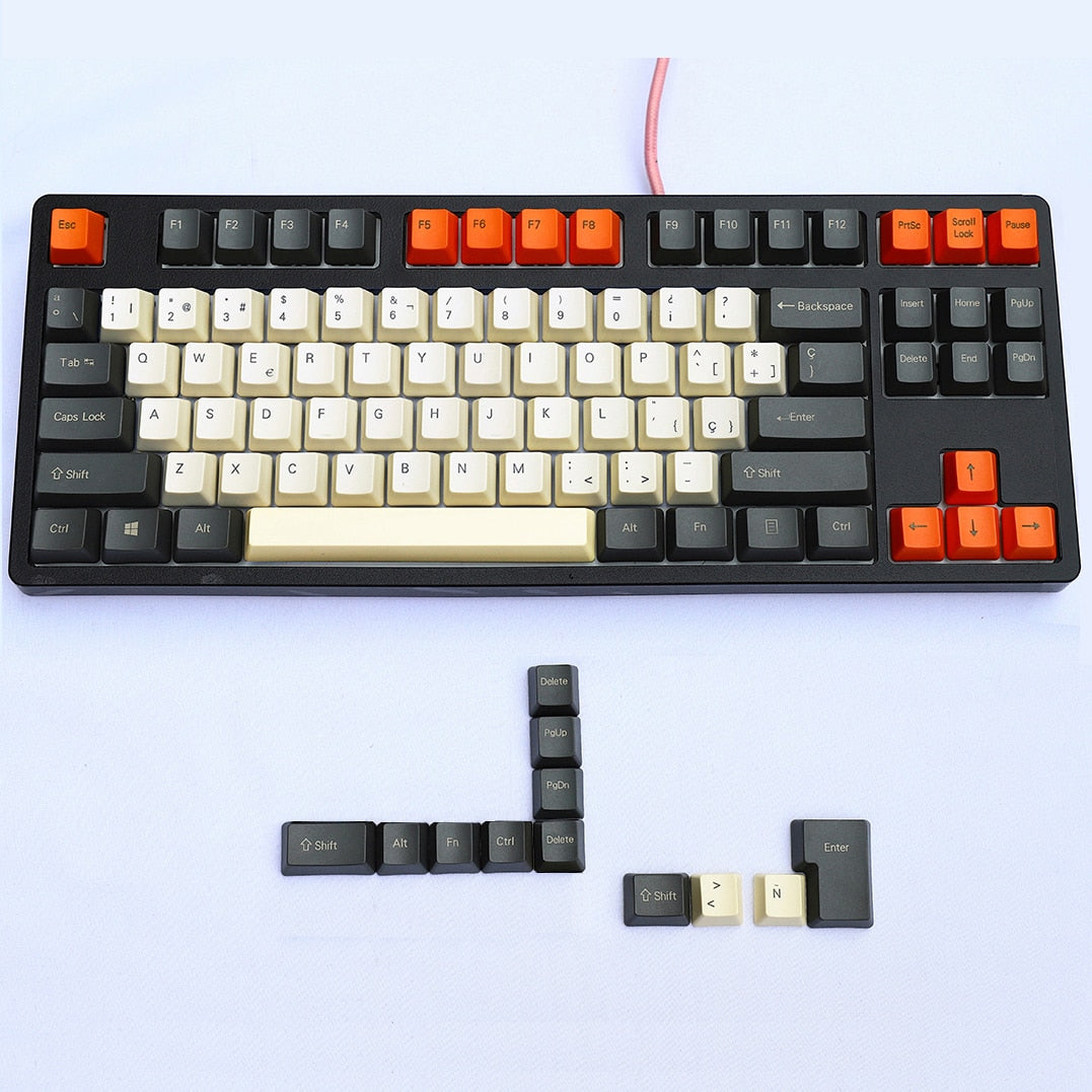 77/87/124 Key ISO-ES PBT OEM Profile Keycap Set