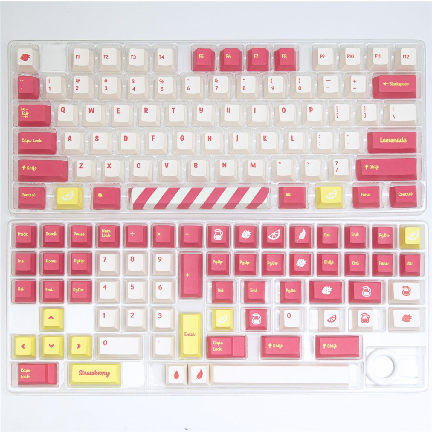 140 Key PBT Cherry Profile Keycap Set - Lemonade Stand