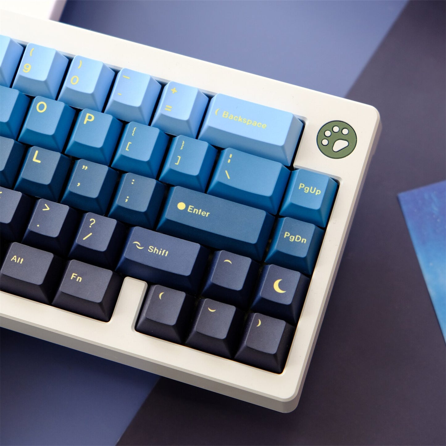 129 Keys PBT Cherry Profile Keycap Set - Lunar Eclipse