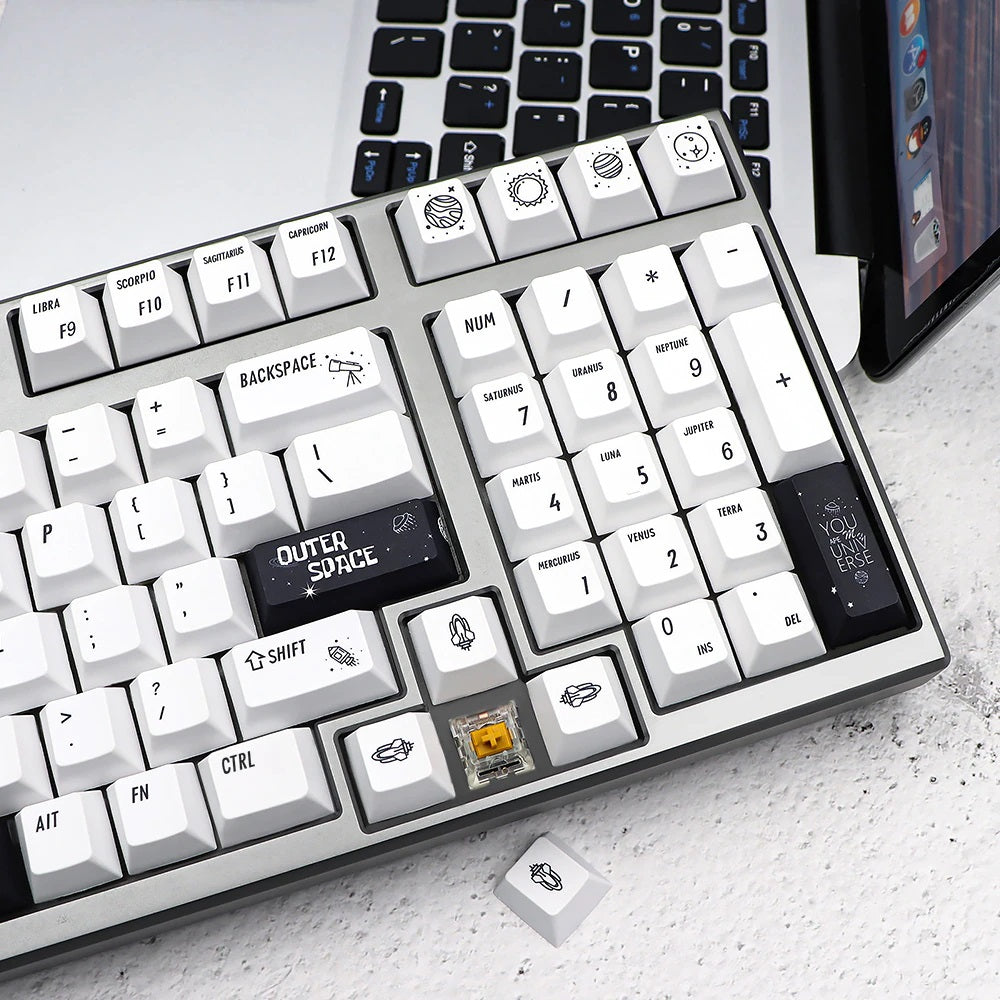 138 Key PBT Cherry Profile Keycap Set - Outer Space