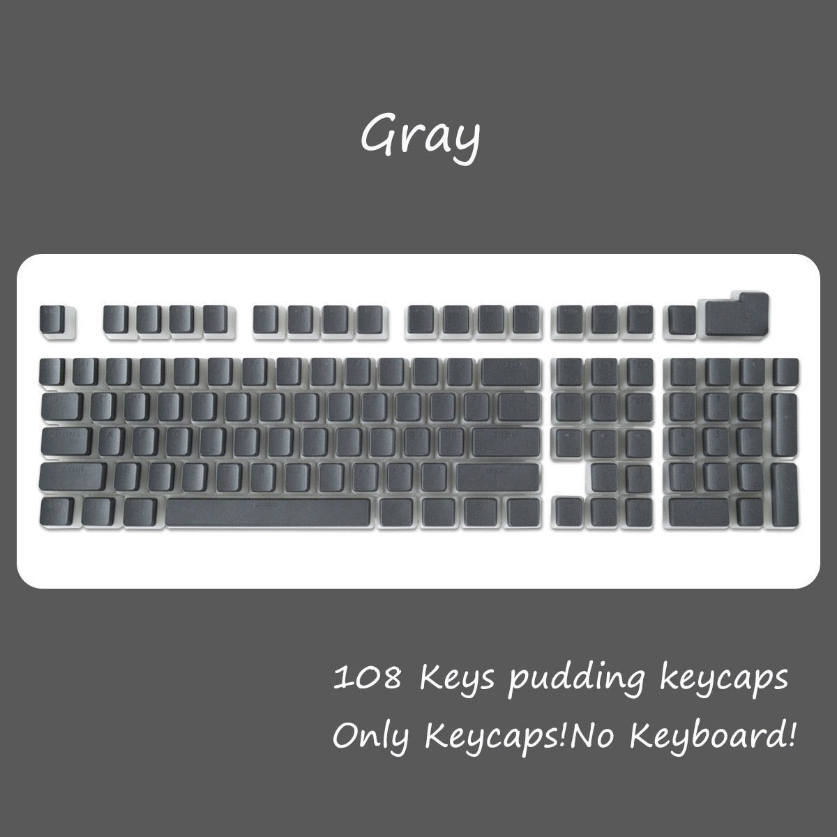 108 Key Doubleshot PBT OEM Profile Pudding Keycaps - Choose from many different colours!