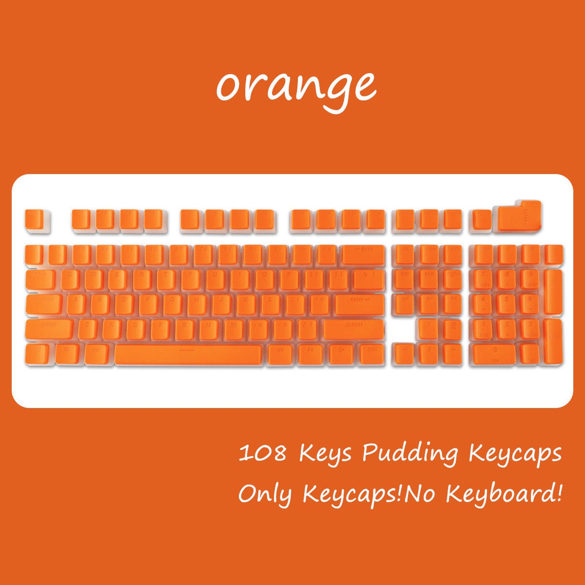 108 Key Doubleshot PBT OEM Profile Pudding Keycaps - Choose from many different colours!