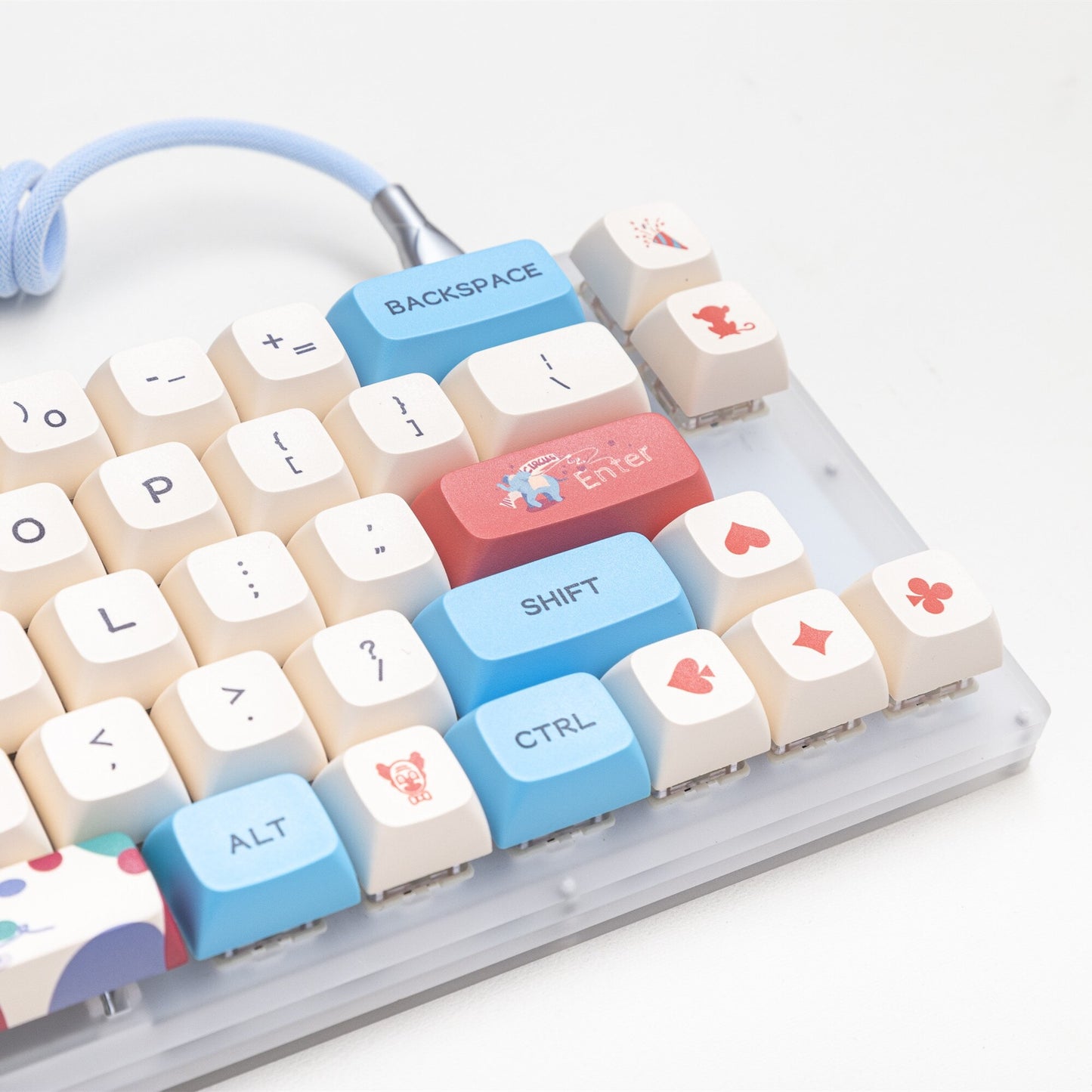 132 Key PBT XDA Profile Keycap Set - Circus