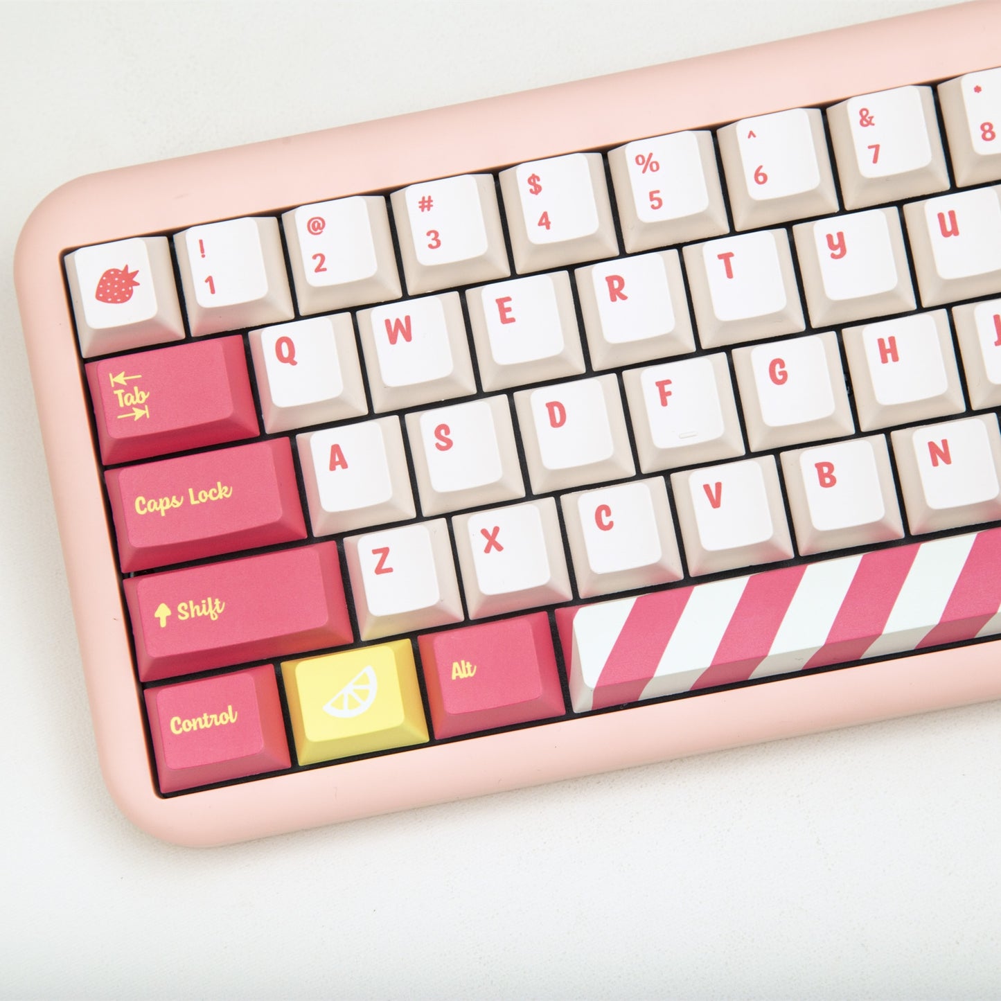 140 Key PBT Cherry Profile Keycap Set - Lemonade Stand