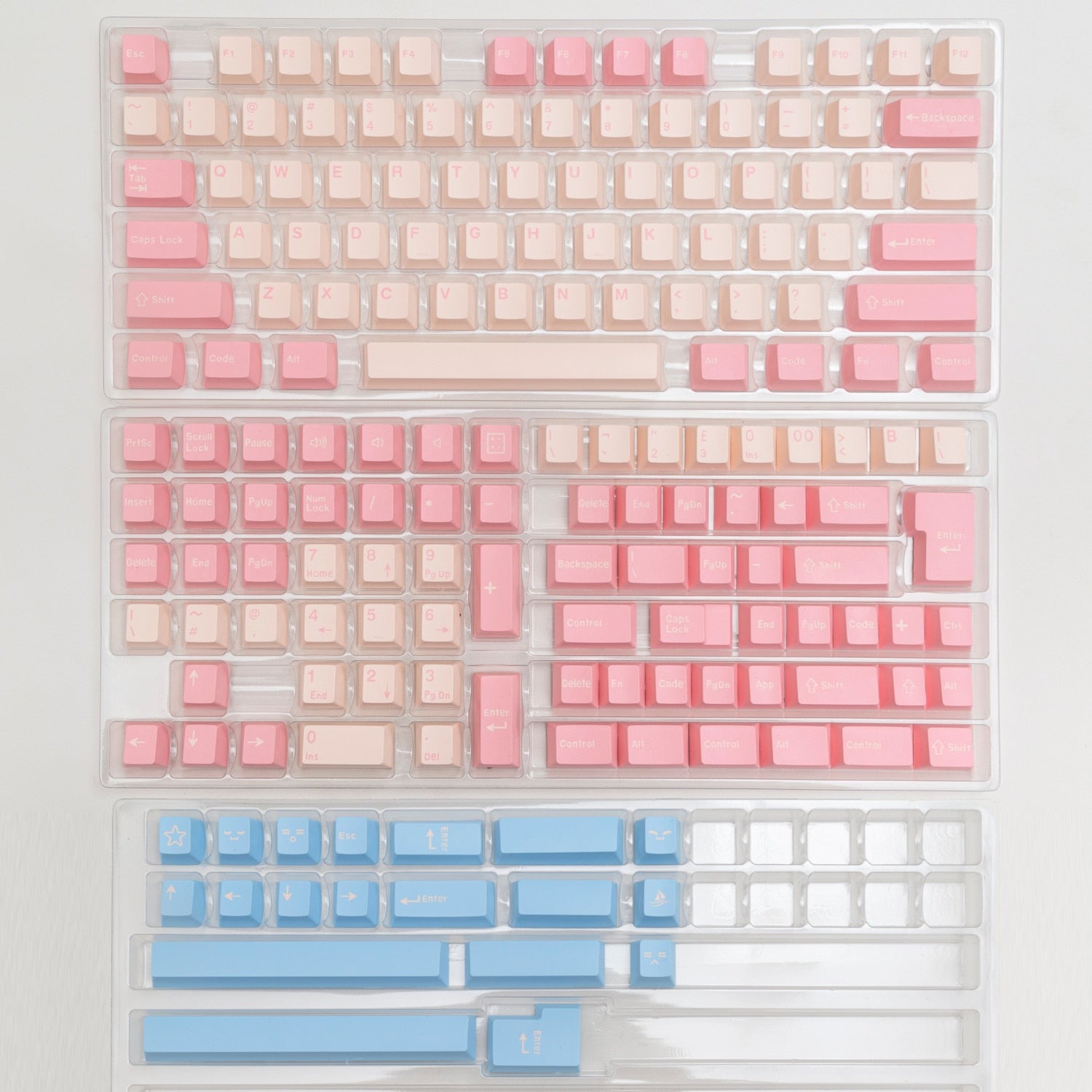 173 Key Doubleshot PBT Cherry Profile Keycap Set - Peachy