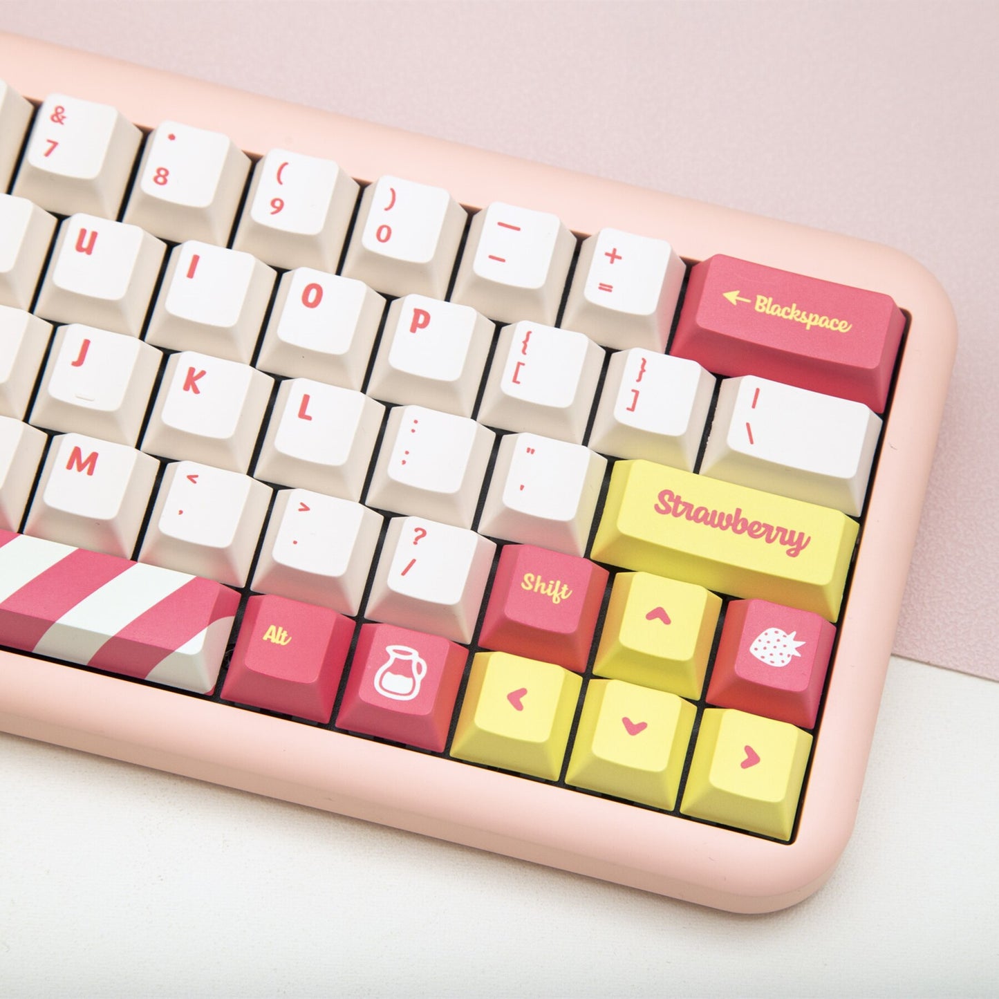 140 Key PBT Cherry Profile Keycap Set - Lemonade Stand