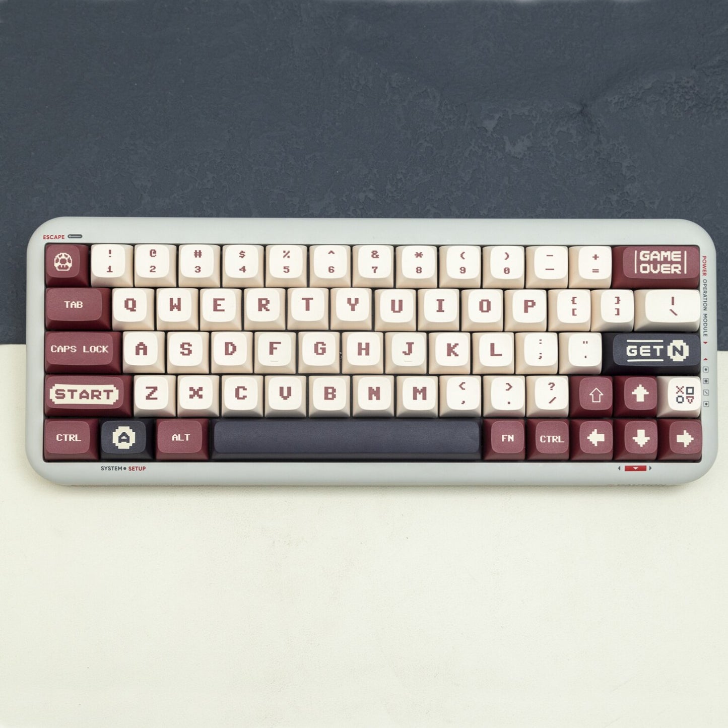 133 Key PBT XDA Profile Keycap Set - Retro Gaming