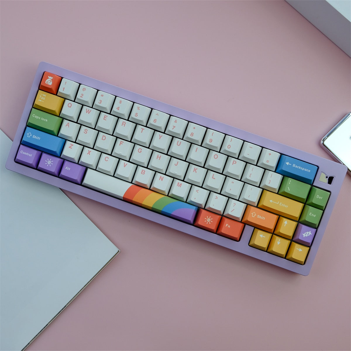 129 Tasten PBT Kirsche Profil Tastenkappen Set - Rainbowland