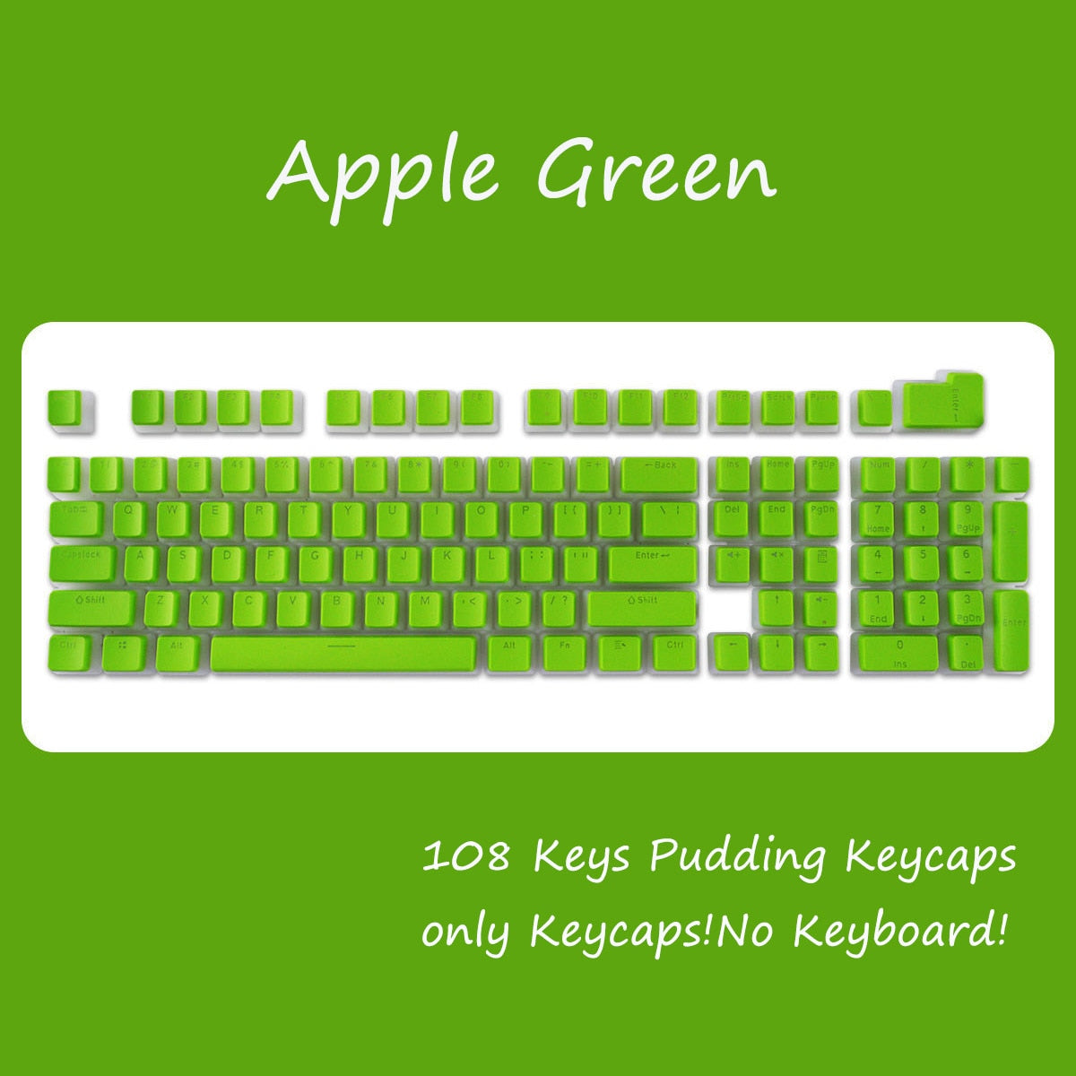 108 Key Doubleshot PBT OEM Profile Pudding Keycaps - Choose from many different colours!