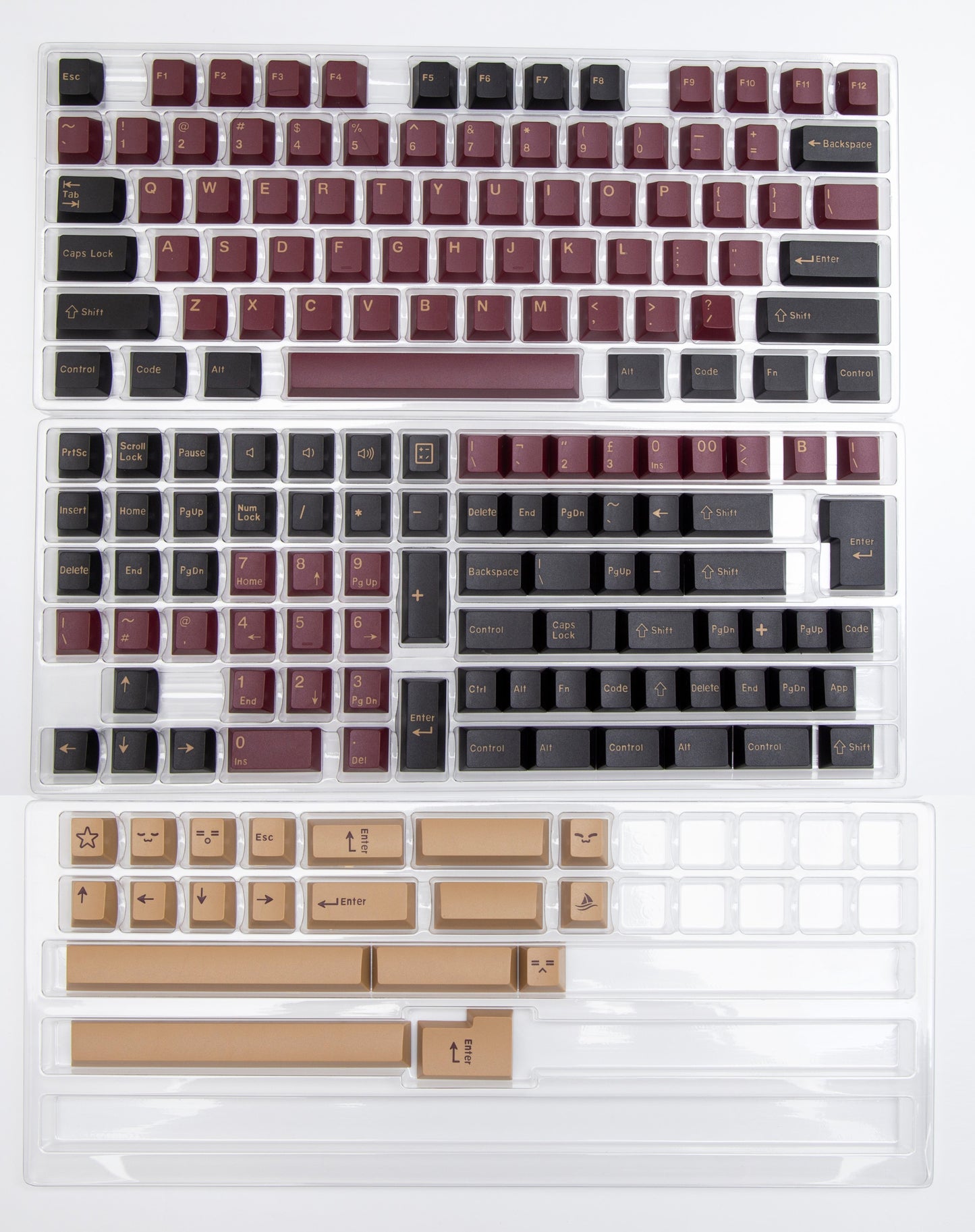 173 Key Doubleshot PBT Cherry Profile Keycap Set - Crimson Inferno