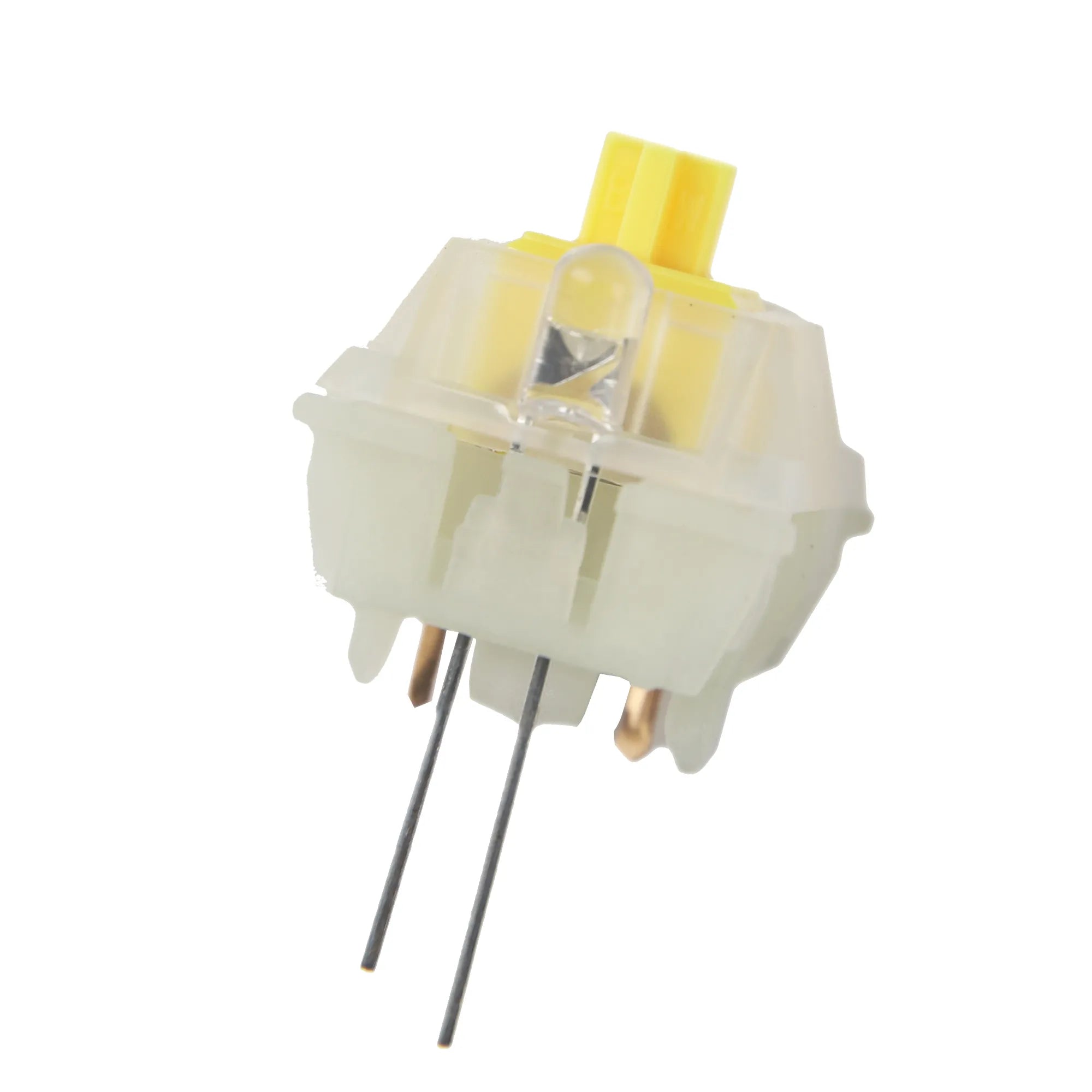 Gateron CAP Milky Linear Yellow V2 Switches - 63g Actuation - 5pin Compatibility