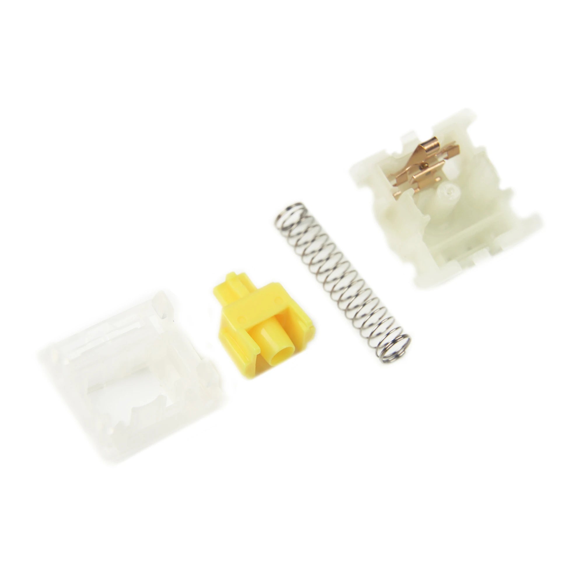 Gateron CAP Milky Linear Yellow V2 Switches - 63g Actuation - 5pin Compatibility