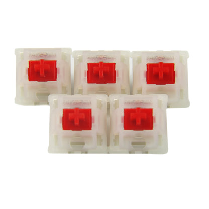 Gateron Pro Milky Red Switches - 45gf Linear Actuation - 35 Pack