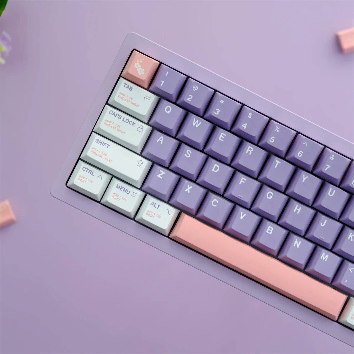 Purple Whisper 129 Key PBT Keycap Set