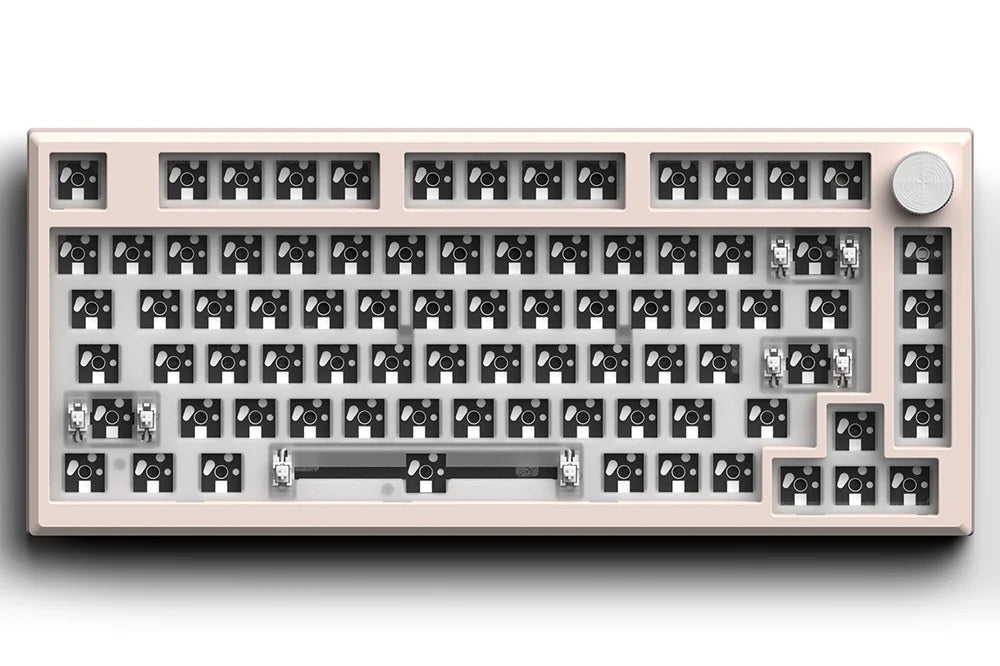 Flesports MK750 Mechanical Keyboard Kit - Hot-Swappable Sockets and Programmable Knob