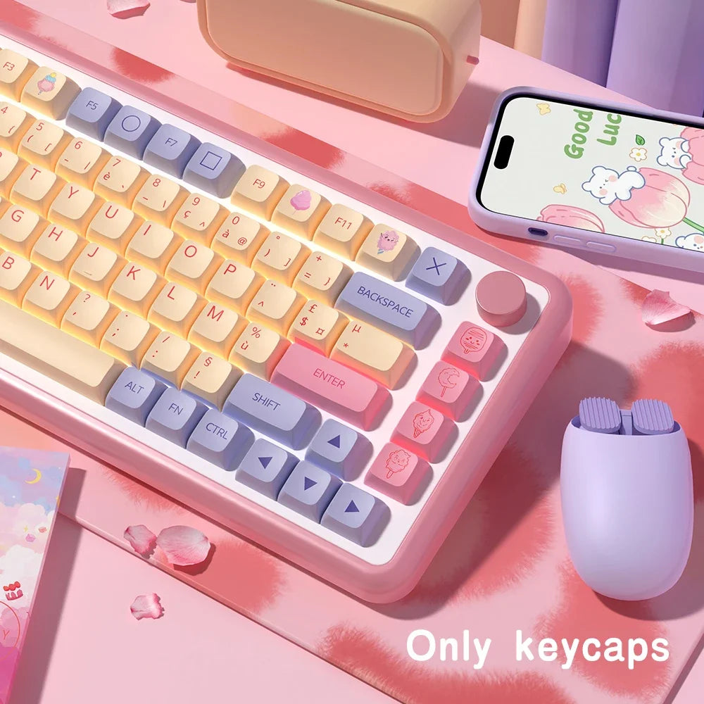 Candy Clouds XDA Profile PBT Keycap Set - ISO Options