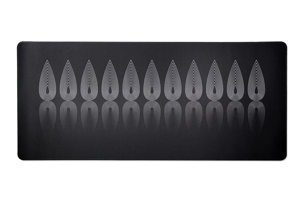 AquaticVortex Deskmat - High-Quality Rubber Mousepad with Water Drop Design