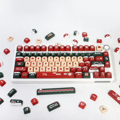 Festive Frost PBT Keycap Set – 130 Keys MOA Profile