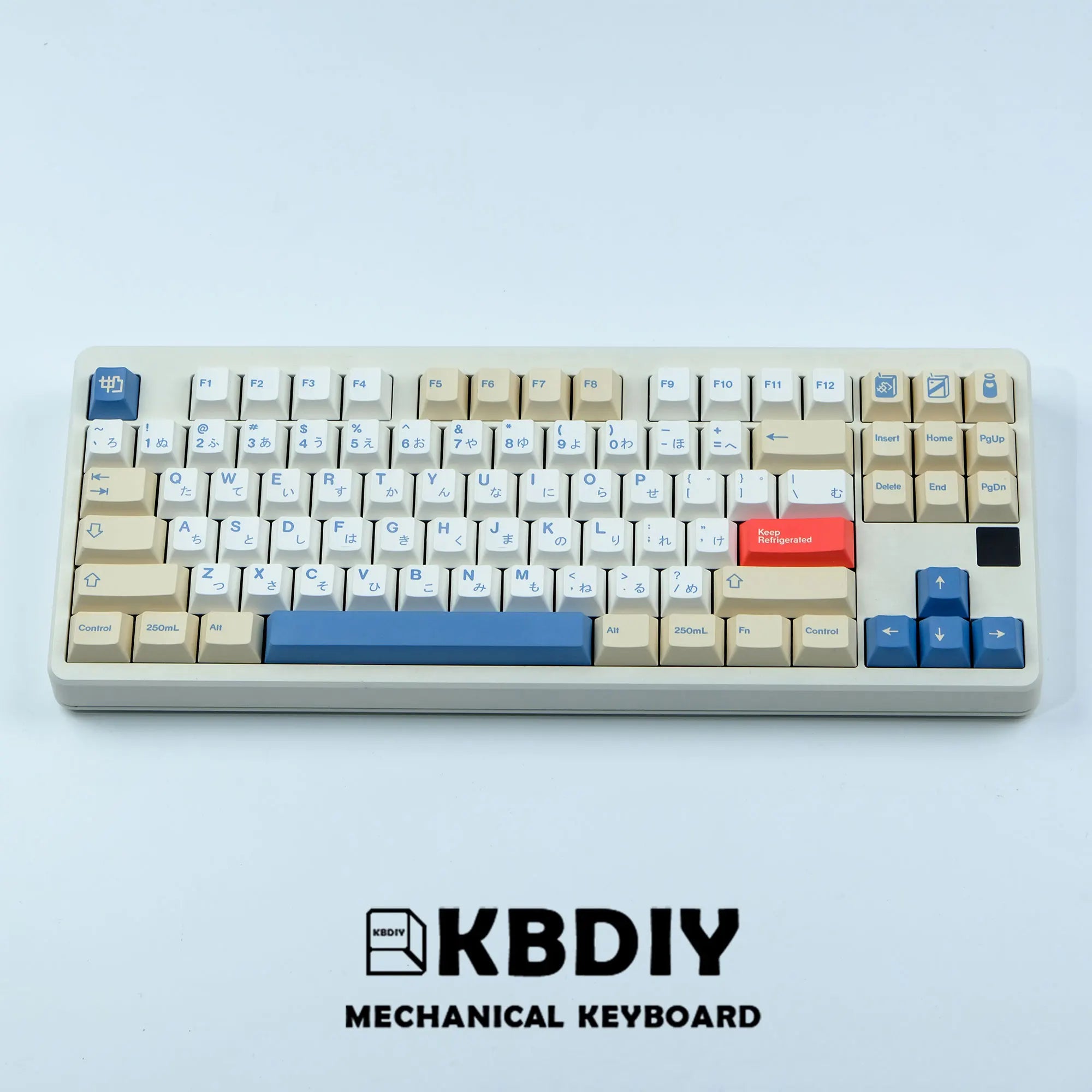 SoyKey 135-Key GMK Soymilk Keycap Set - PBT Cherry & KOA Profile