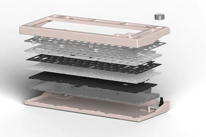 Flesports MK750 Mechanical Keyboard Kit - Hot-Swappable Sockets and Programmable Knob