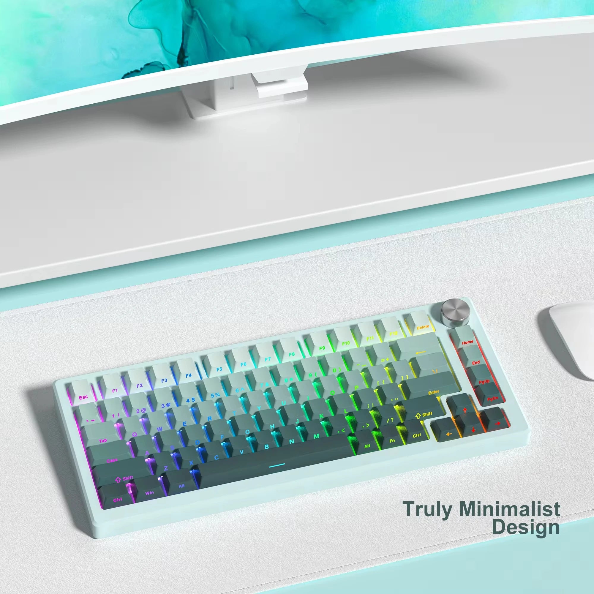 Gradient Side-Print PBT Keycaps – 136 Keys, Multiple Color Options, Backlit