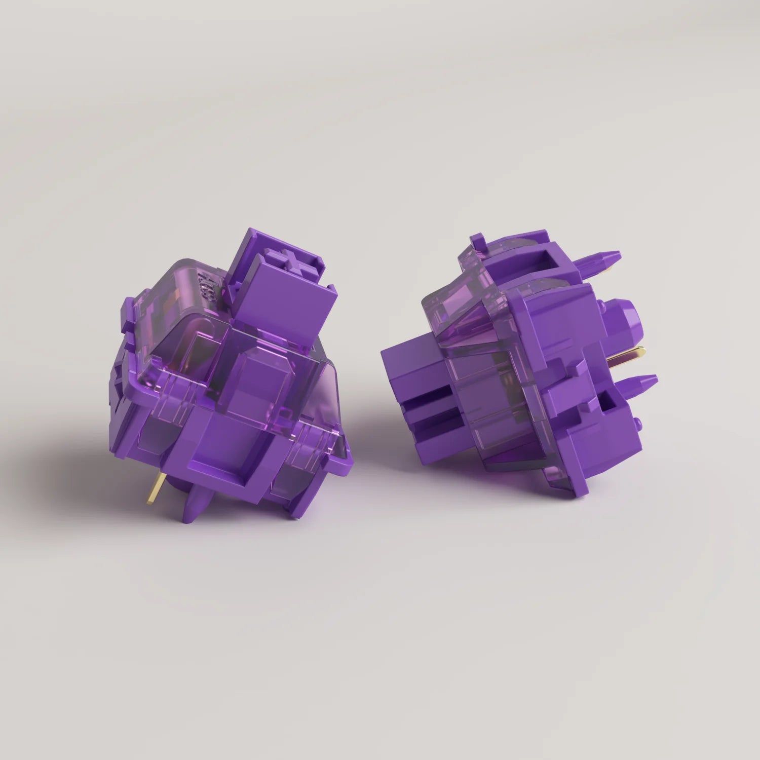 Akko V3 Pro Lavender Purple Tactile Switches - 5-Pin, 40gf, Compatible with MX Keyboards