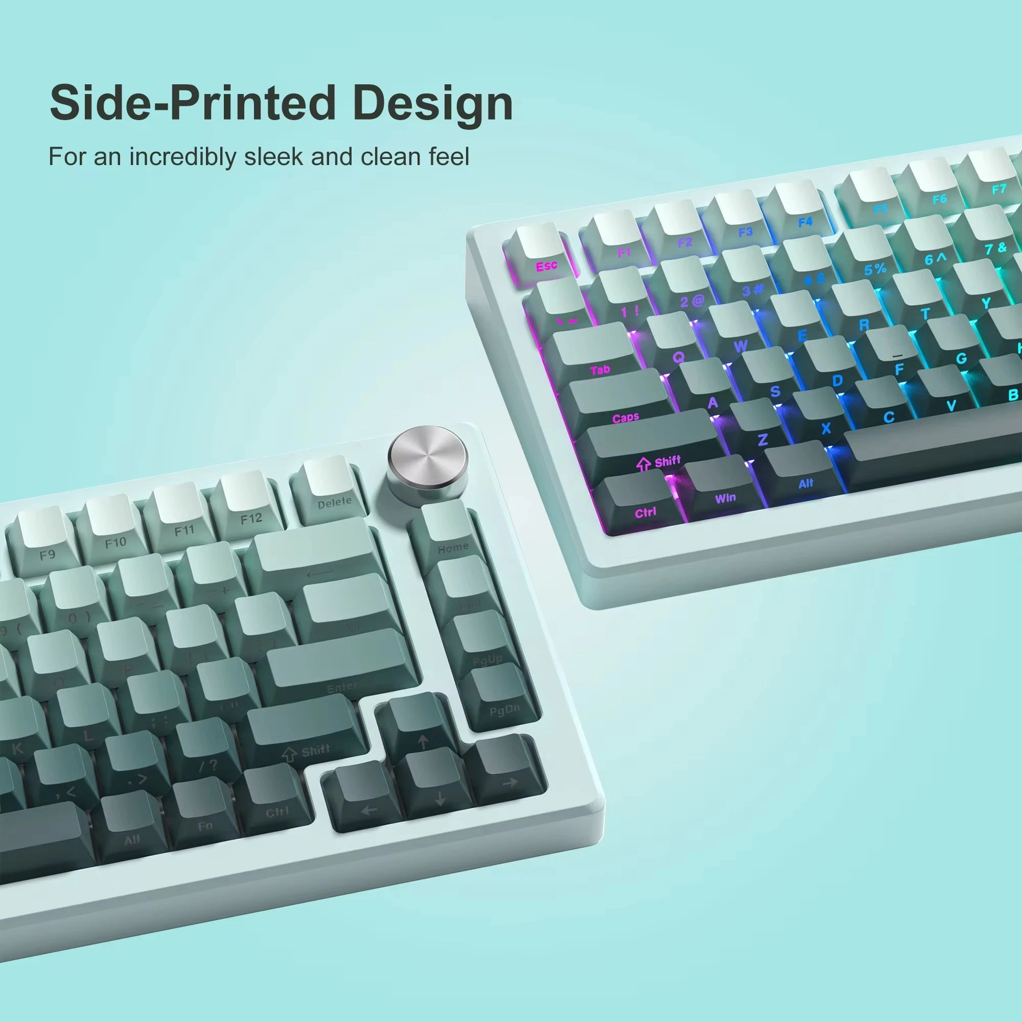 Gradient Side-Print PBT Keycaps – 136 Keys, Multiple Color Options, Backlit