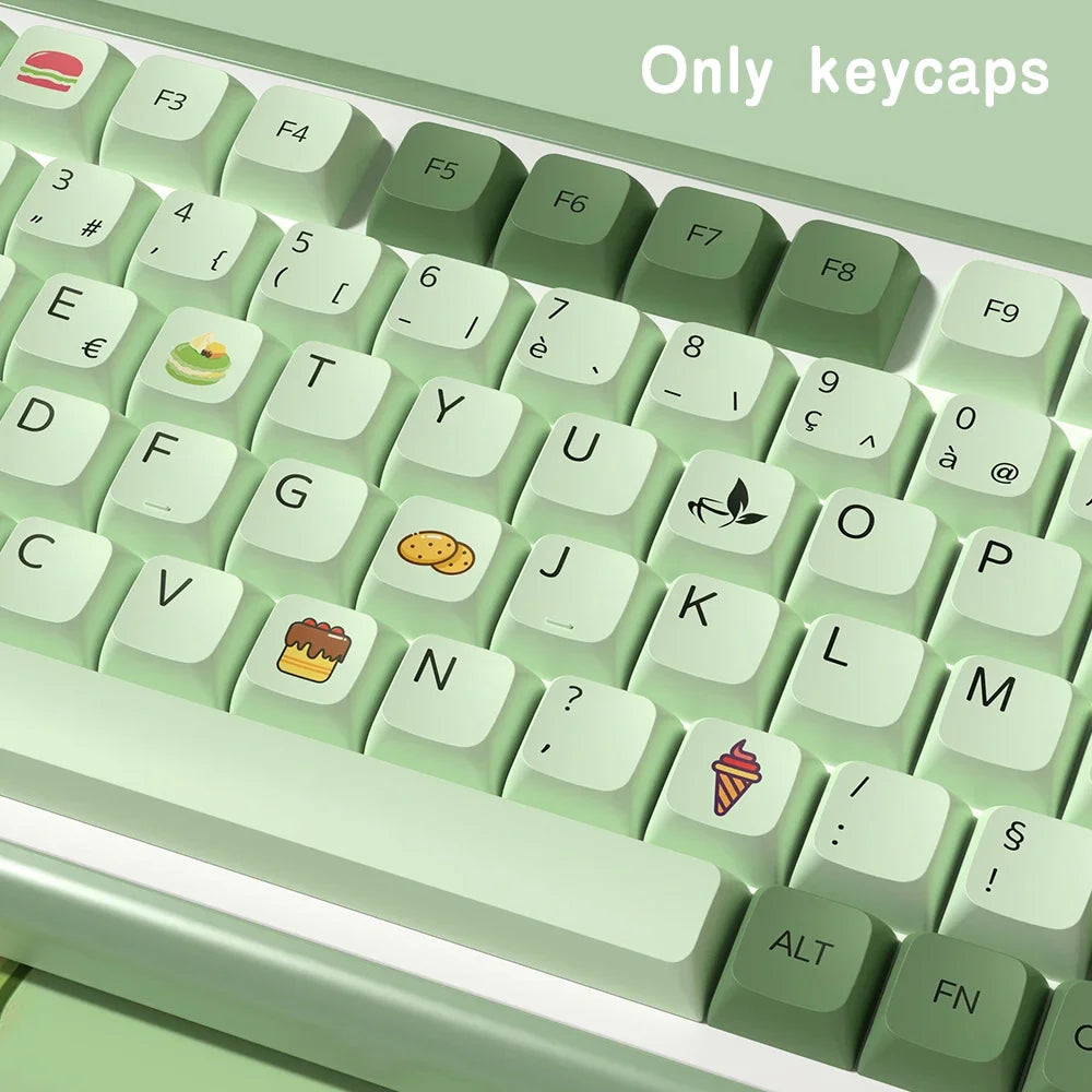 Green Tea Delight XDA Profile Keycap Set - ISO Options