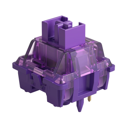 Akko V3 Pro Lavender Purple Tactile Switches - 5-Pin, 40gf, Compatible with MX Keyboards