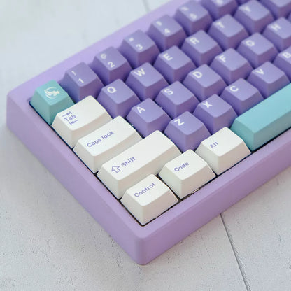 Lavender Hues 129-Key PBT Keycap Set - Cherry Profile
