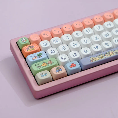 Cheerful Characters 129 Key PBT Keycap Set