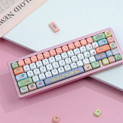 Cheerful Characters 129 Key PBT Keycap Set