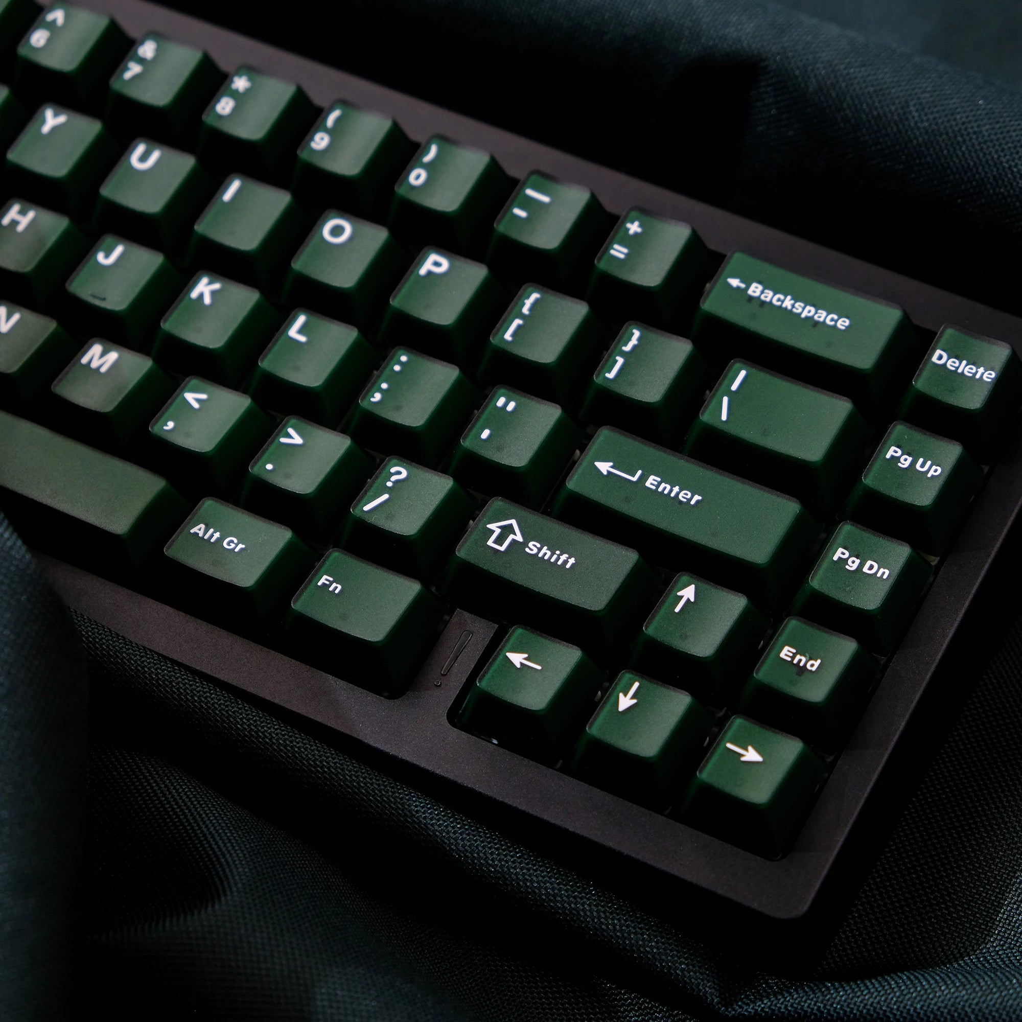 Emerald Eclipse Semi-Transparent Keycaps - 114-Key Cherry Profile Set