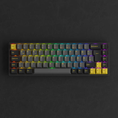 Akko Noir Gold 3068B Plus Wireless Mechanical Gaming Keyboard - German Layout (ISO-DE)