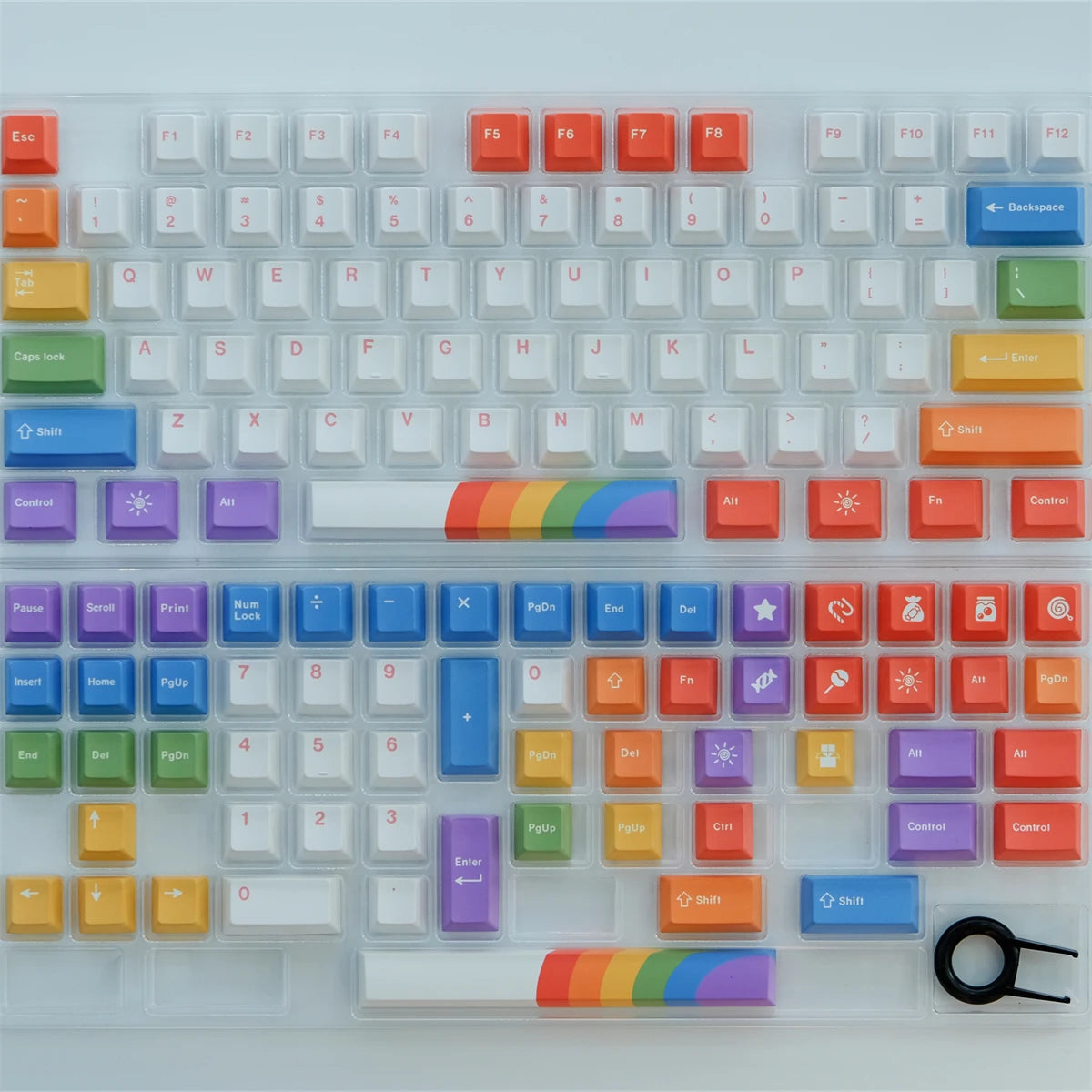 Spectrum Splash 129-Key PBT Keycap Set - Cherry Profile