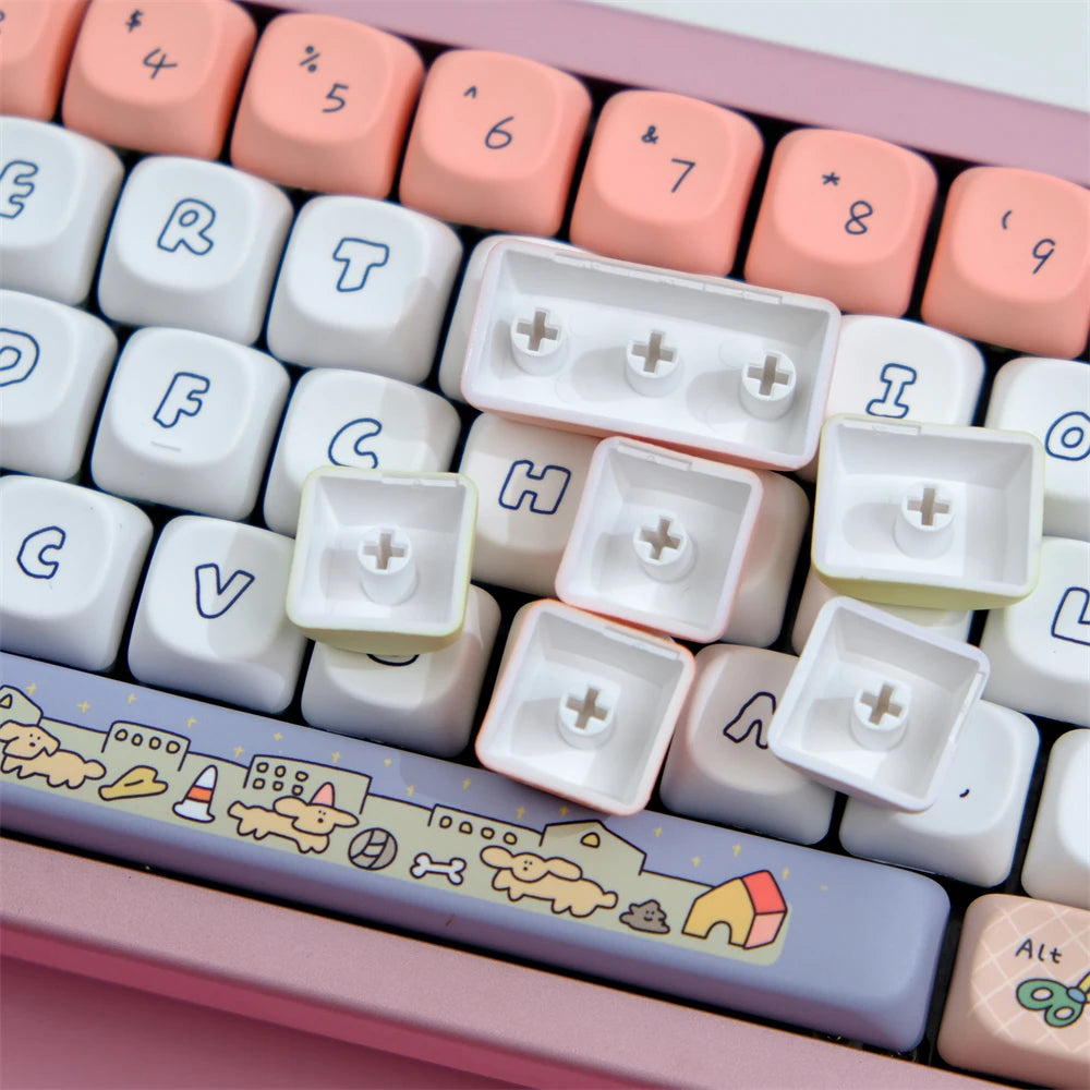 Cheerful Characters 129 Key PBT Keycap Set