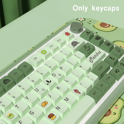 Green Tea Delight XDA Profile Keycap Set - ISO Options