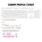 137 Key PBT Cherry Profile Keycap Set - Pink Bunny