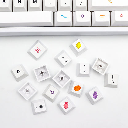 133 Key PBT Cherry Profile Keycap Set - Fruit Frenzy