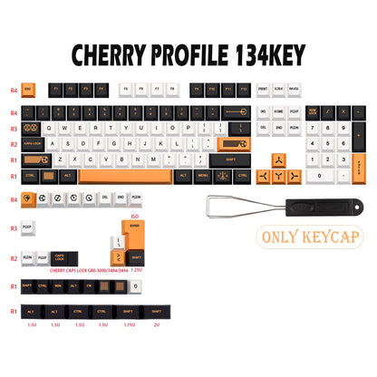 134 Key PBT Cherry Profile Keycap Set - The Engineer's Toolkit