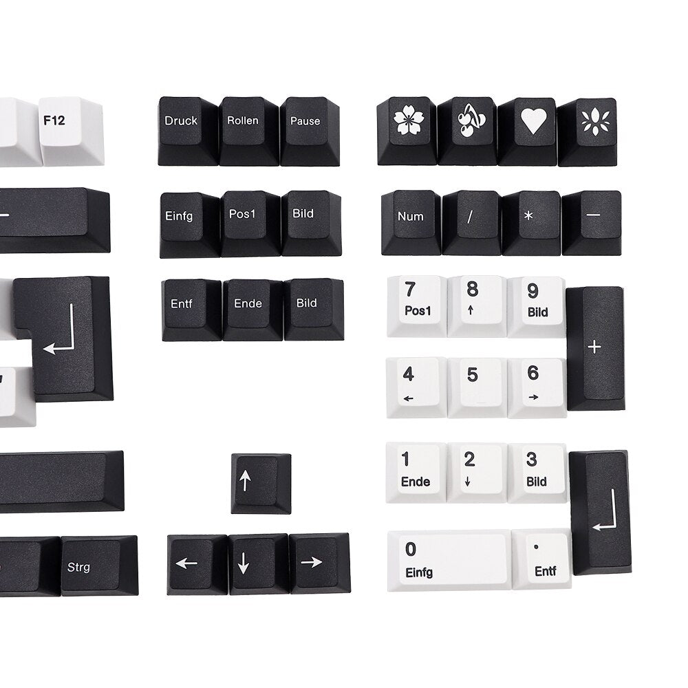 Monochrome Masterstroke 136 Key ISO-DE/FR/ES Cherry Profile Keycap Set