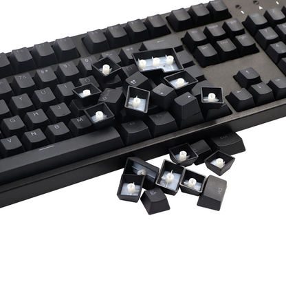 131 Key Doubleshot PBT OEM Profile Backlight Keycap Set - Available in Black or White!