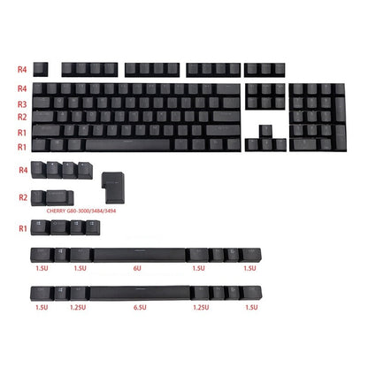 131 Key Doubleshot PBT OEM Profile Backlight Keycap Set - Available in Black or White!