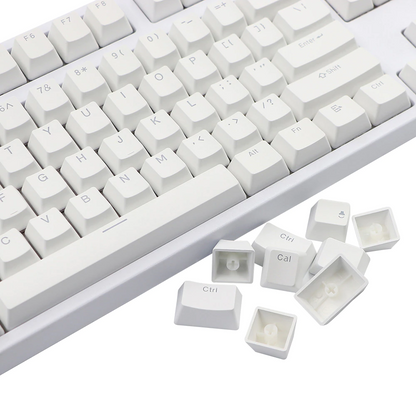 131 Key Doubleshot PBT OEM Profile Backlight Keycap Set - Available in Black or White!