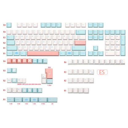 Pastel Dream 134 Key ISO DE/ES/FR/IT/UK Cherry Profile Keycap Set