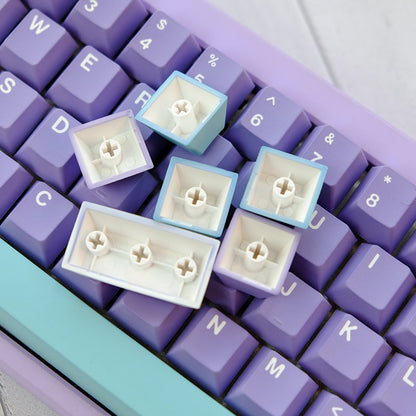 129 Key PBT Cherry Profile Keycap Set Keycap Set - Vibrant Violets