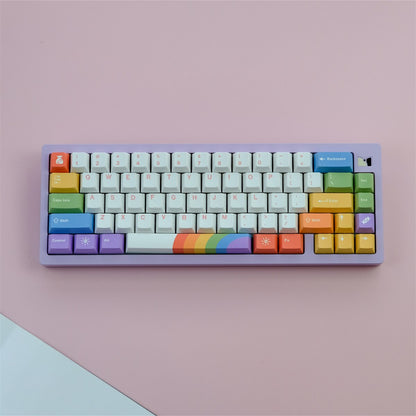 129 Key PBT Cherry Profile Keycap Set - Rainbowland