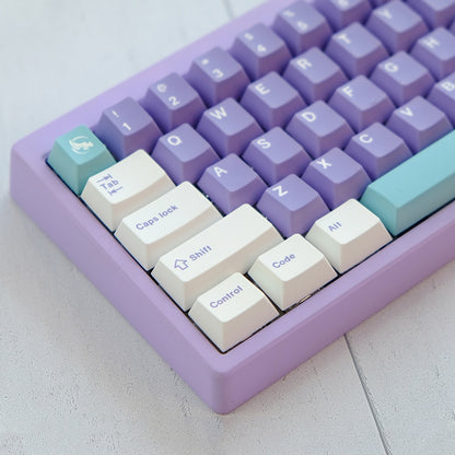 129 Key PBT Cherry Profile Keycap Set Keycap Set - Vibrant Violets