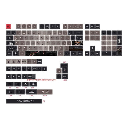 137 Key PBT XDA Profile Keycap Set - The Grim Reaper